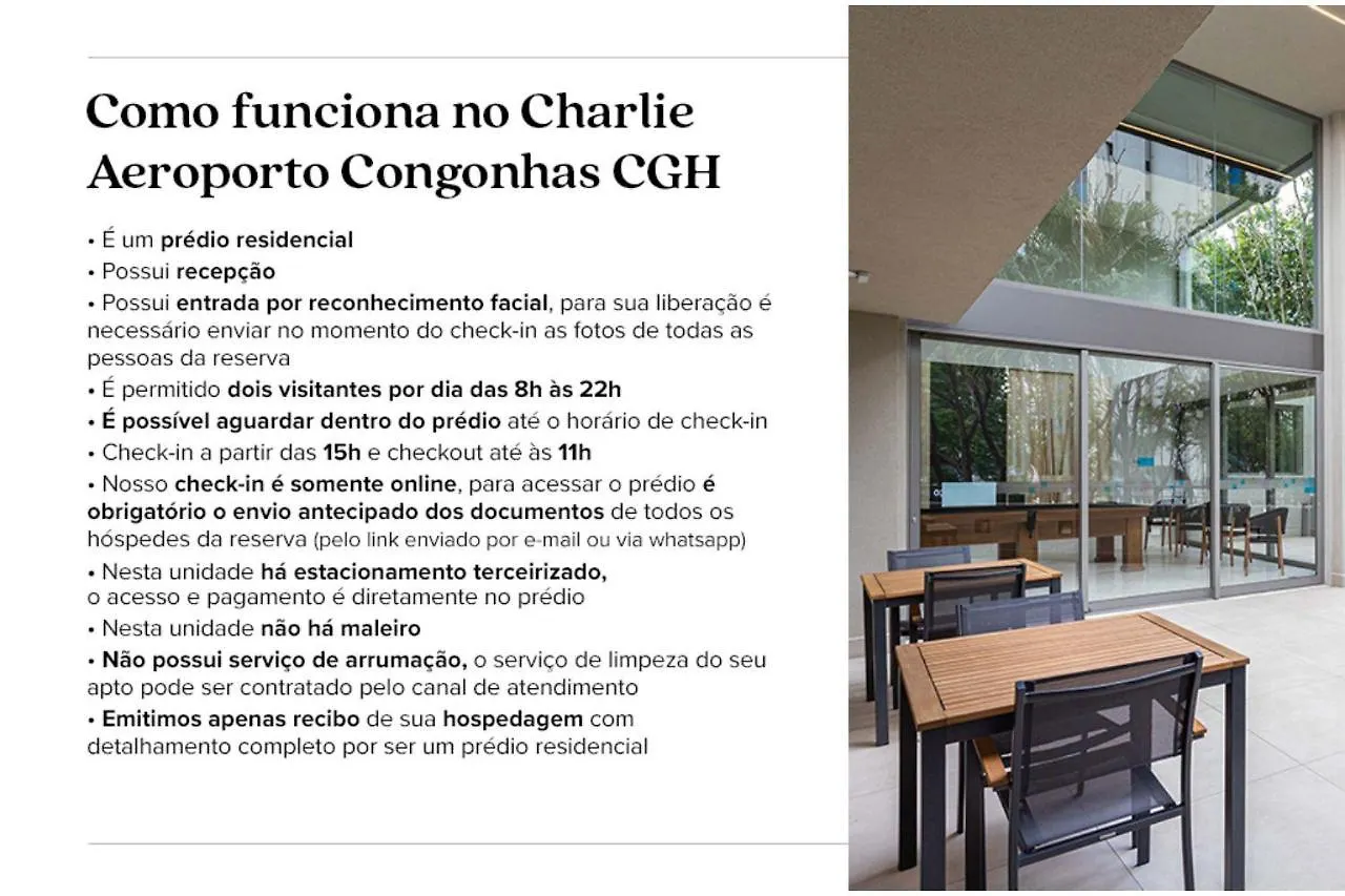 Charlie Aeroporto Congonhas Cgh Apartment Sao Paulo 0*,